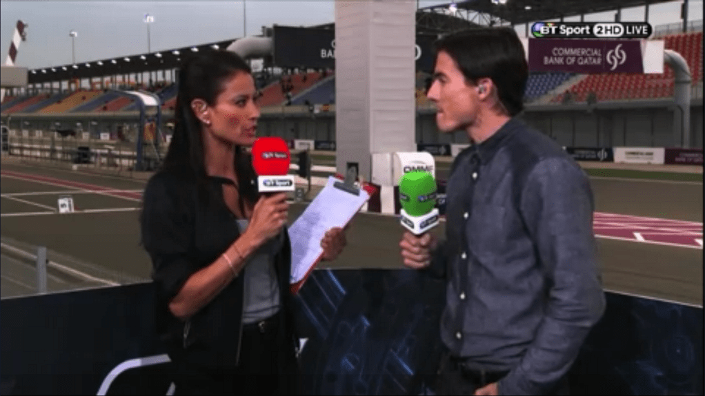 BT Sport's balcony position at the 2014 Qatar MotoGP. As of writing, never to be seen again.