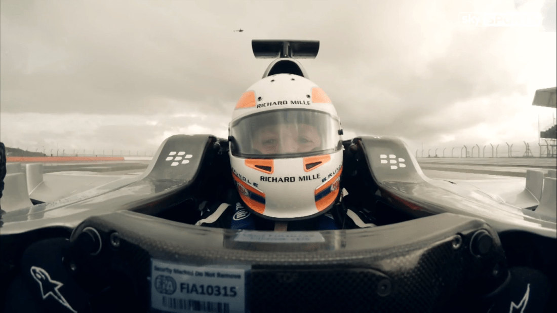 ...as Martin Brundle took the Mercedes W06 for a spin around Silverstone.