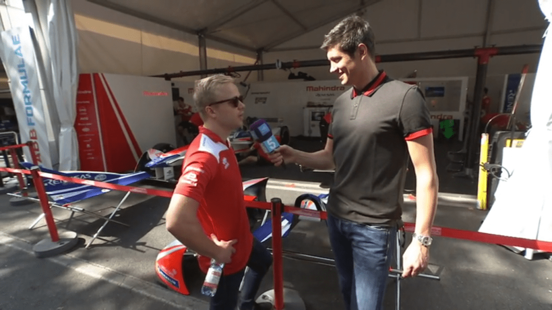 2018 Santiago EPrix - Vernon Kay and Felix Rosenqvist