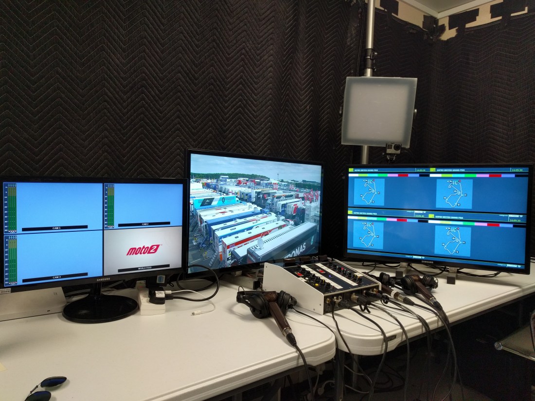 2018 British MotoGP - BT commentary booth.jpg